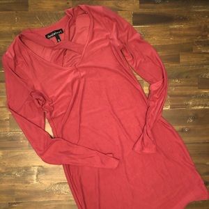 Derek heart long sleeve midi dress